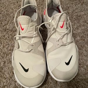 Men’s size 11.5 Nike Free - White and off-white.